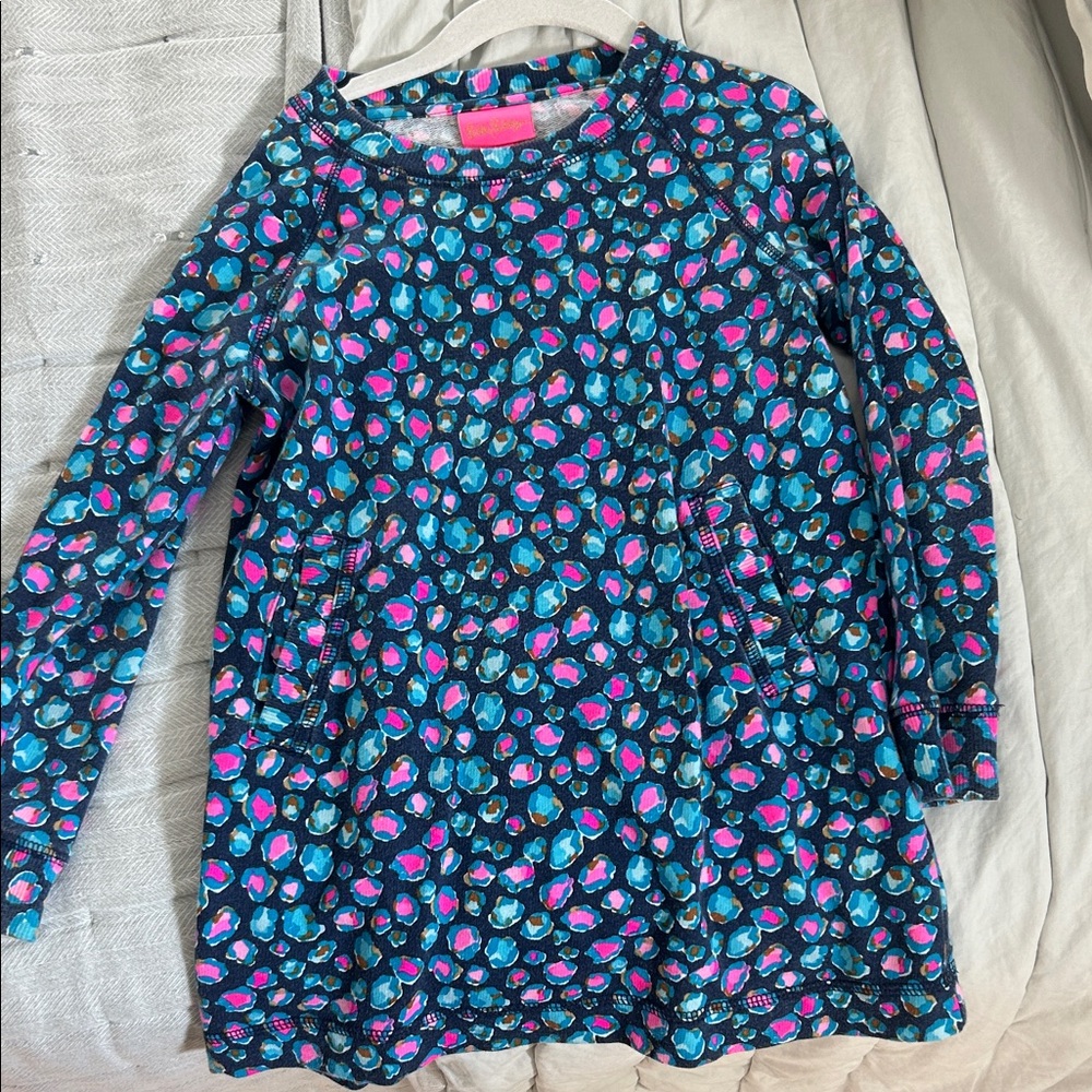 Lilly Pulitzer Blue and Pink Floral Dress
